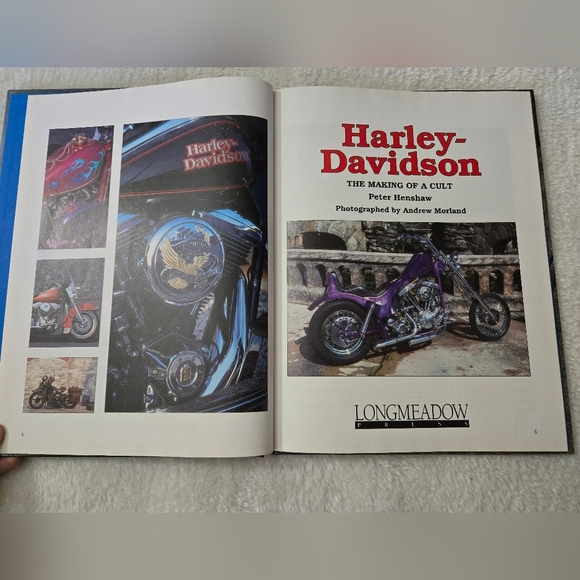 Harley-Davidson 1994 The Making Of A Cult By Peter Henshaw Coffee Table Book - Picture 2 of 10